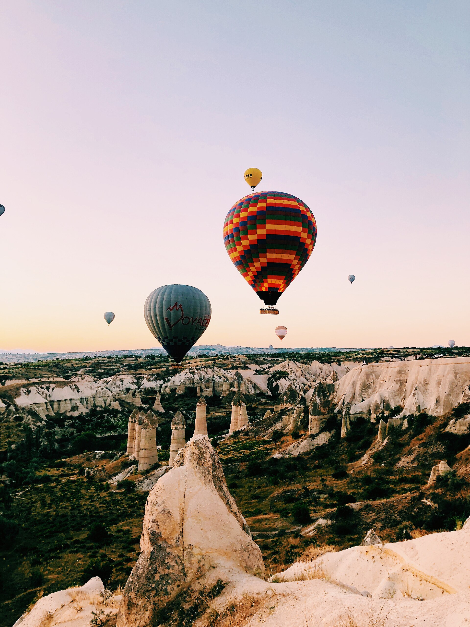 Balloons at sunrise